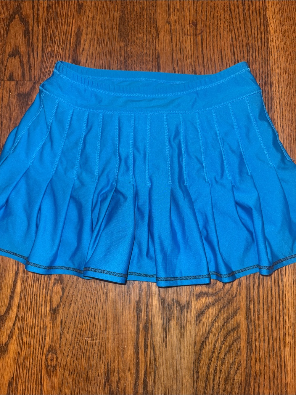 Blue Pleated Tennis Athletic Skirt - Girls Active Skort